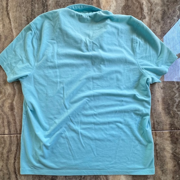 Pre-Owned Men Size XXL Alfani Turquoise Collared Polo Shirt With 2 Front Pockets - Picture 3 of 3